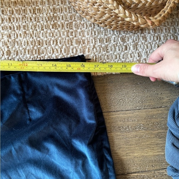 BerWich Italian Blue Velvet Higb Waist Cropped Ankle Pants Side Zip Size 48 L - Picture 7 of 8